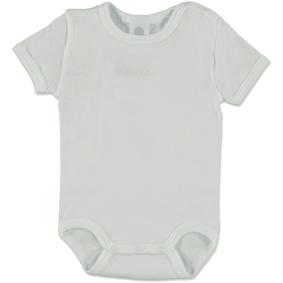 SANETTA Baby body, kortærmet, hvid