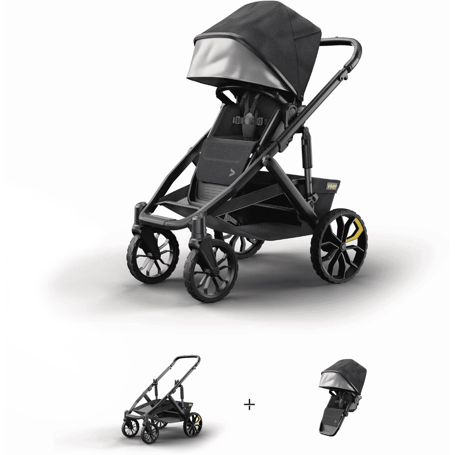 Veer &amp;Roll barnvagn mörkgrå/svart