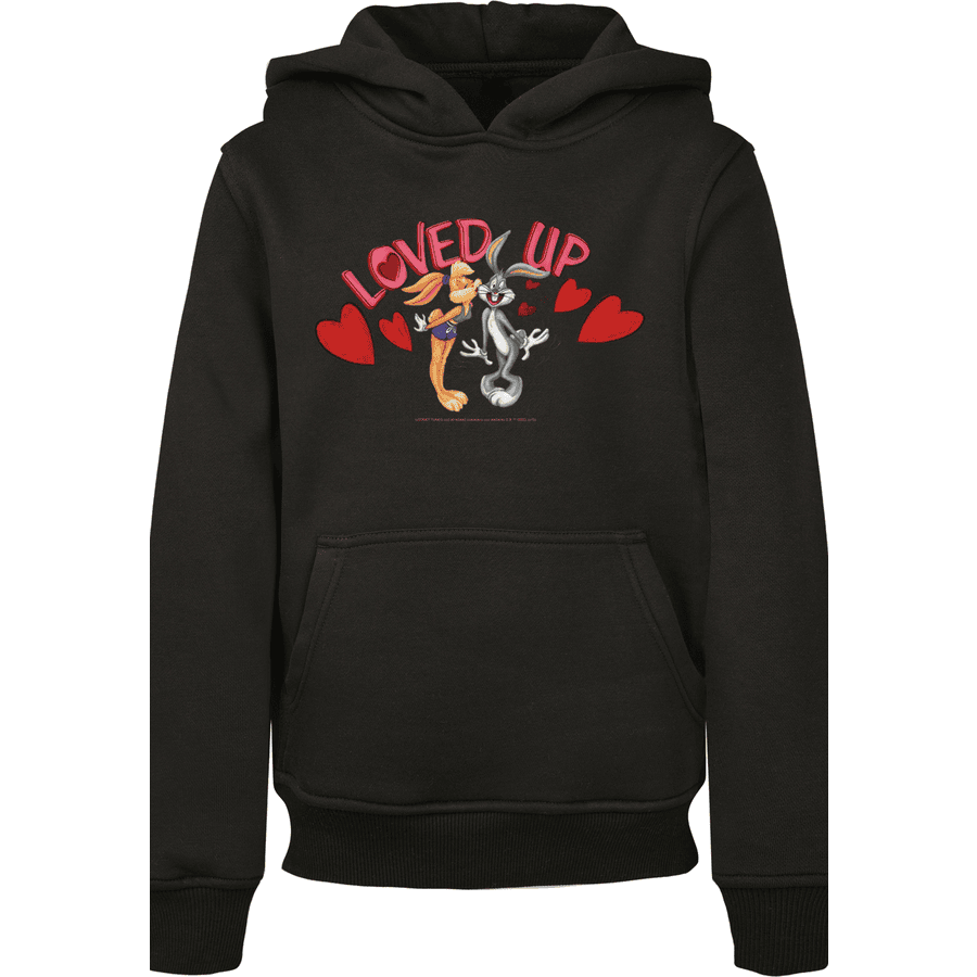 F4NT4STIC Hoodie Looney Tunes Bugs Bunny And Lola Valentine's Day Loved Up schwarz