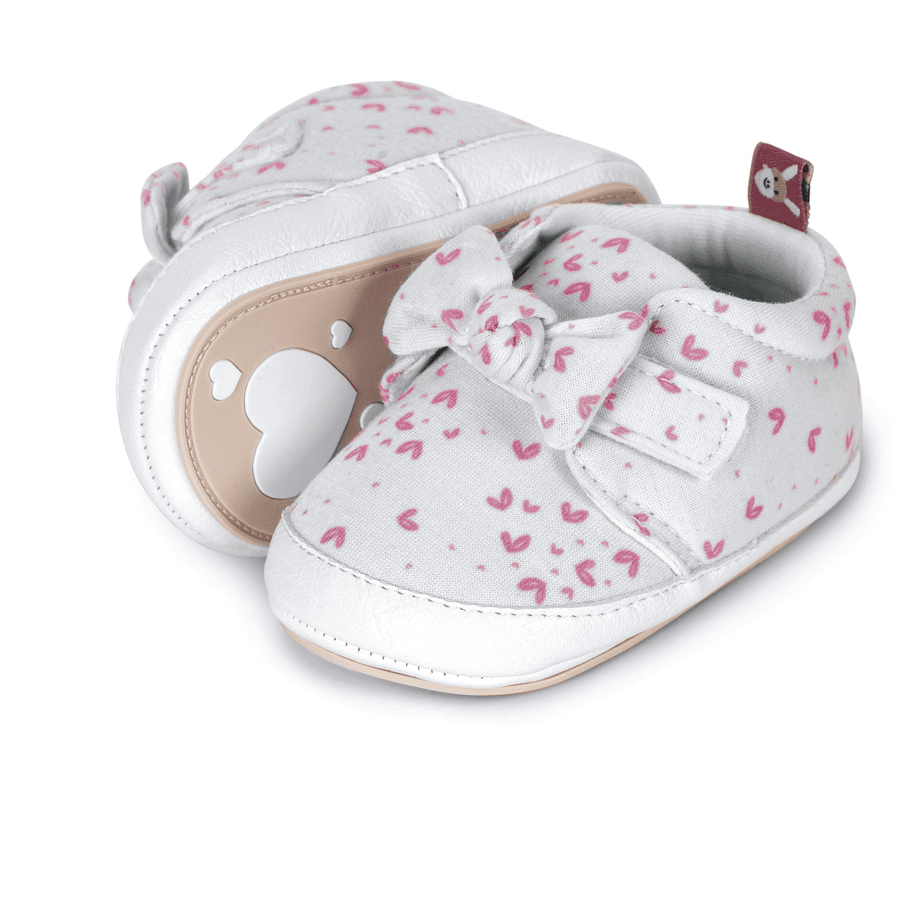 Sterntaler Baby-Schuh Herz ecru 