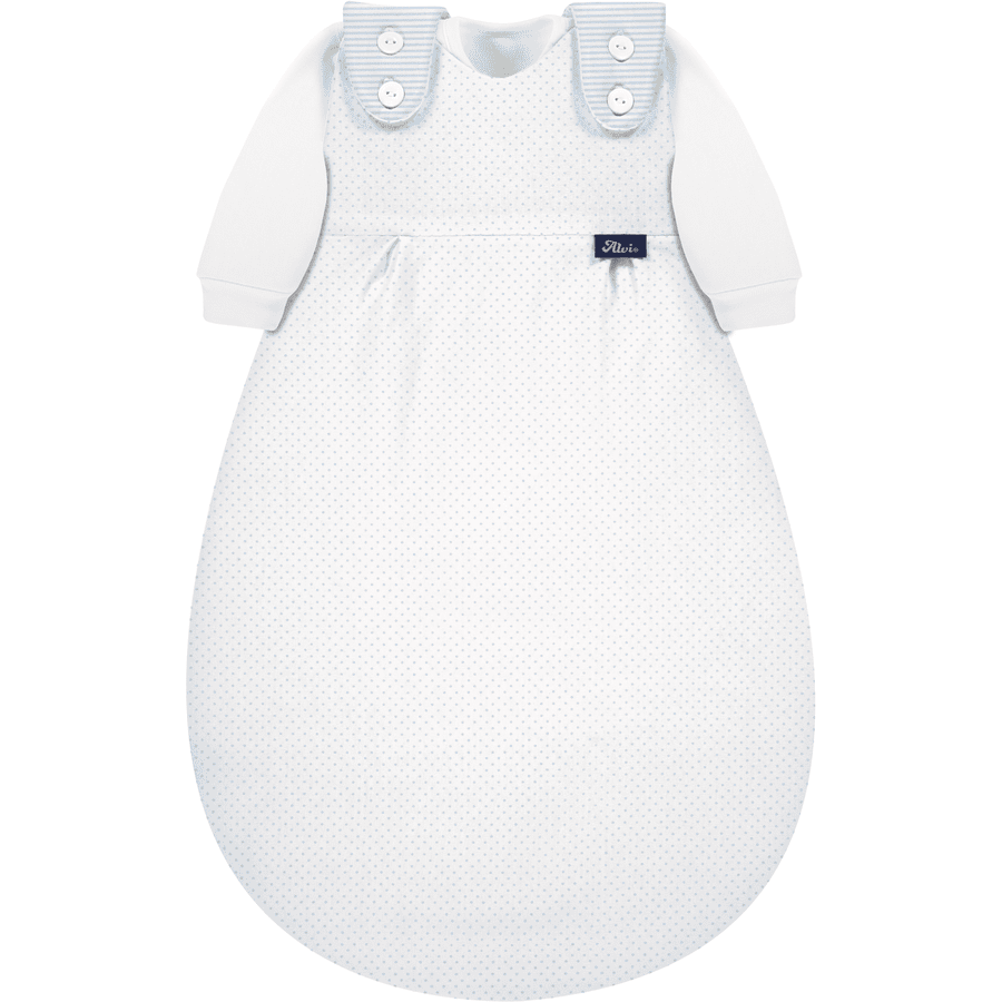 Alvi ® Baby-Mäxchen® 3ks. plochá tkanina pravidelné modré tečky