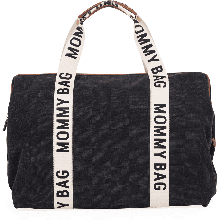 CHILD HOME Mommy Bolsa Signature Canvas negra