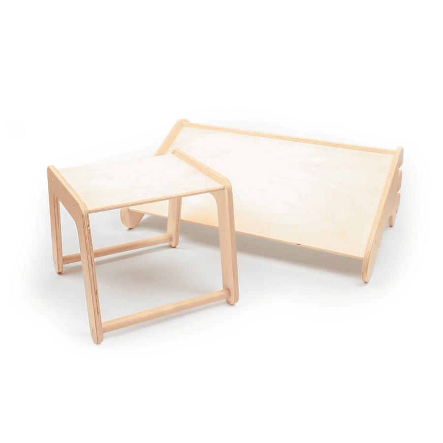 LEG & GO Tafel en stoel voor (Zweedse) klimmuur