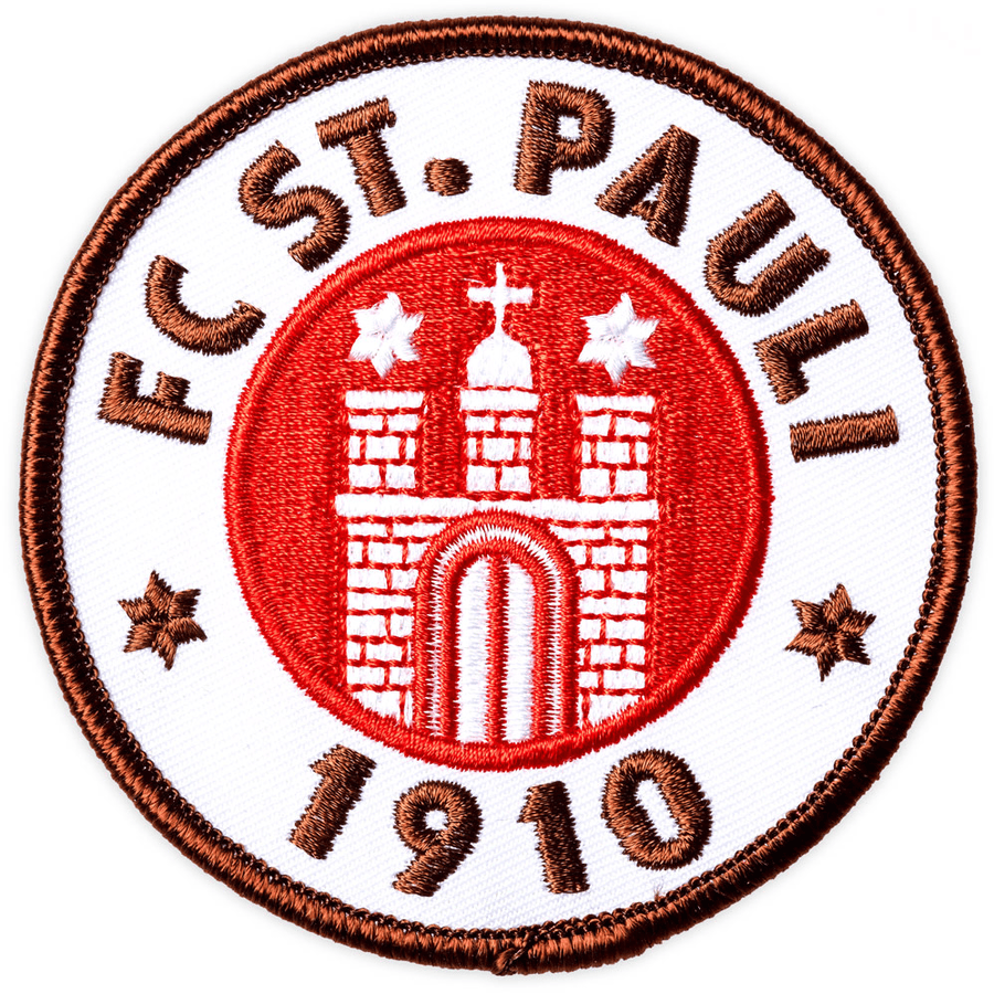 St. Pauli Aufnäher Logo braun 