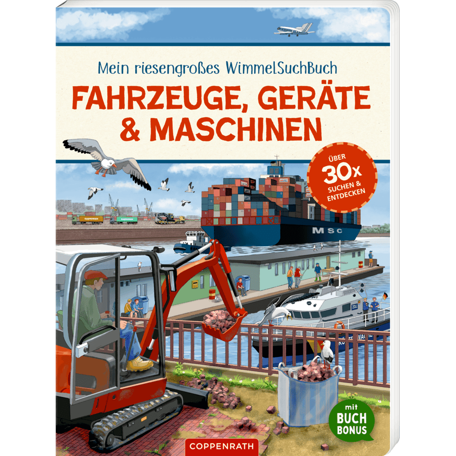 Coppenrath WimmelSuchBuch: Fahrzeuge, Geräte & Maschinen (BuchBONUS)