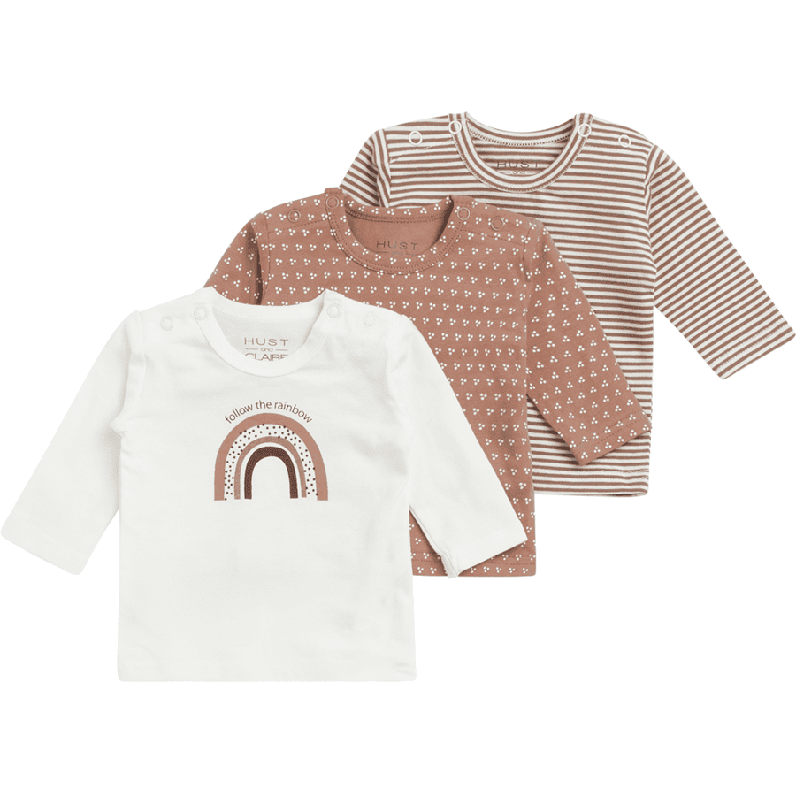 Hust &amp; Claire T-shirt manches longues Amar Mocca paquet de 