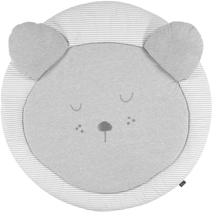 Alvi ® Manta de gateo infantil redonda 3D con orejas Faces Ø100cm