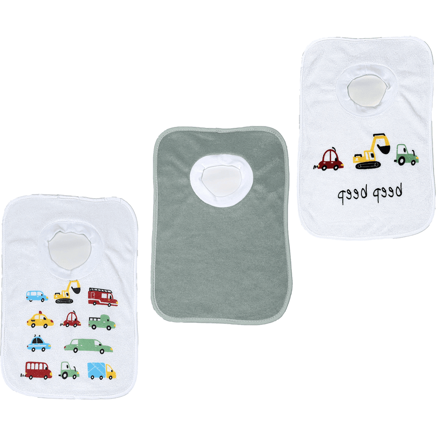 HÜTTE Bavoir bébé scratch lot de 3