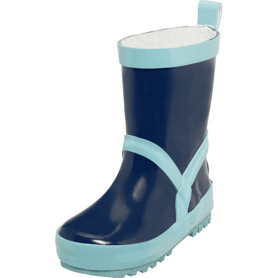 Playshoes  Bottes marine en caoutchouc / bleu clair