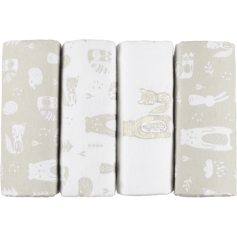 kindsgard Molton krkací ubrousky handklad 4-pack beige