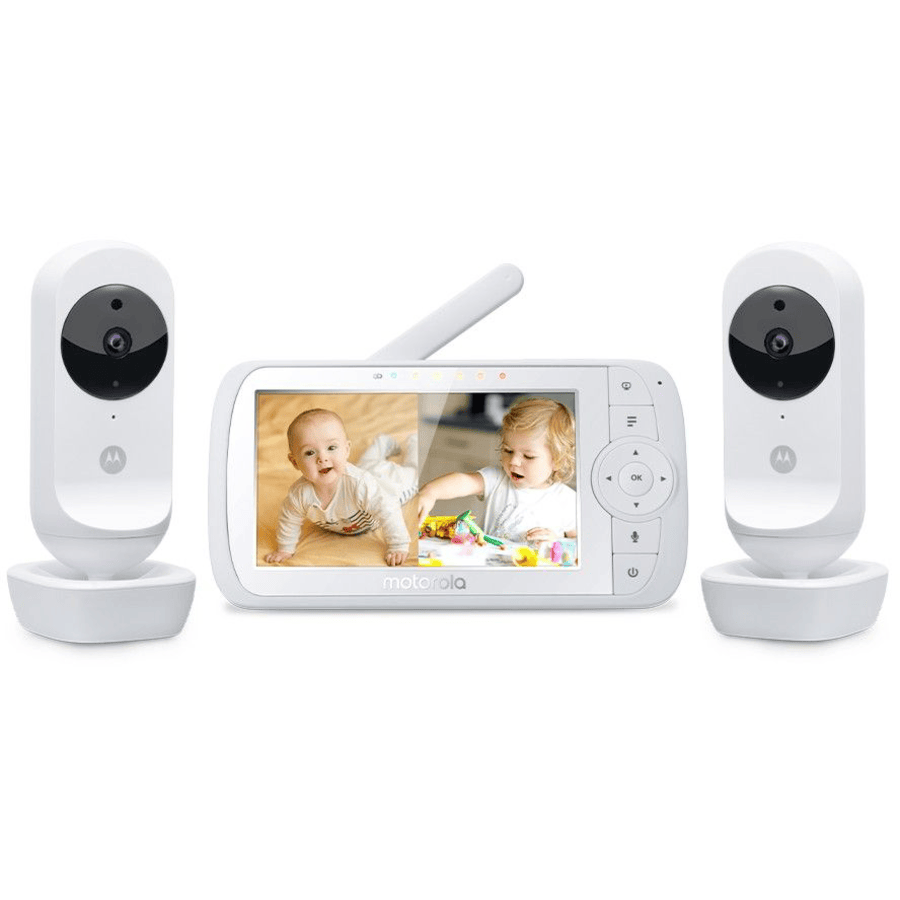 Motorola Babyfoon met camera VM35-2 Twin met 5,0" LCD-kleurenscherm