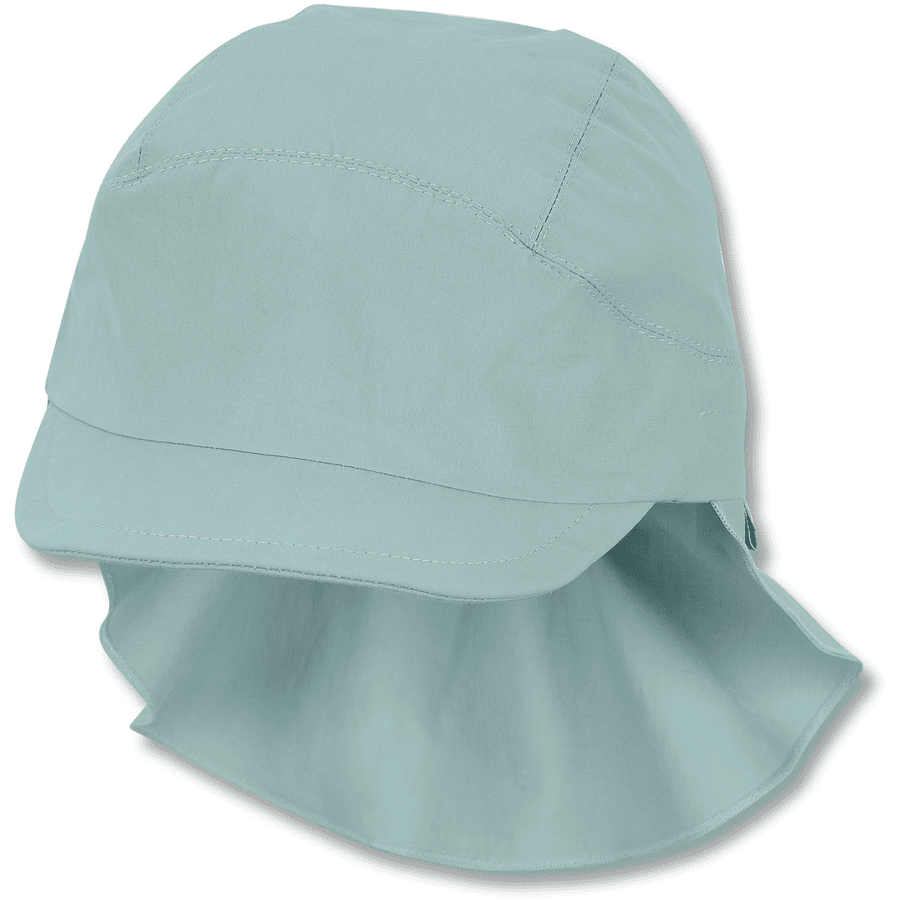 Sterntaler Gorra de pico con protección para el cuello color turquesa claro