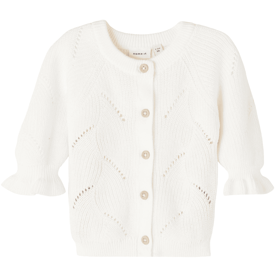 name it Strickjacke Nbfhesol White Alyssum