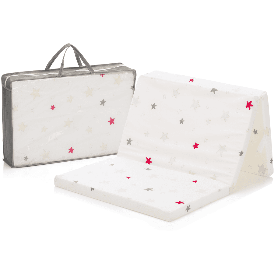 fillikid Materasso per lettino da viaggio stars colorato 60 x 120 cm