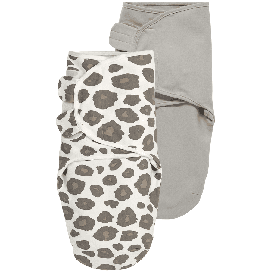 Meyco Pucksack 2er-Pack Panter neutral / uni grey