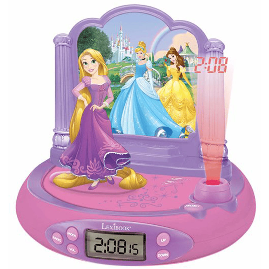 LEXIBOOK Réveil veilleuse projecteur enfant Disney princesse