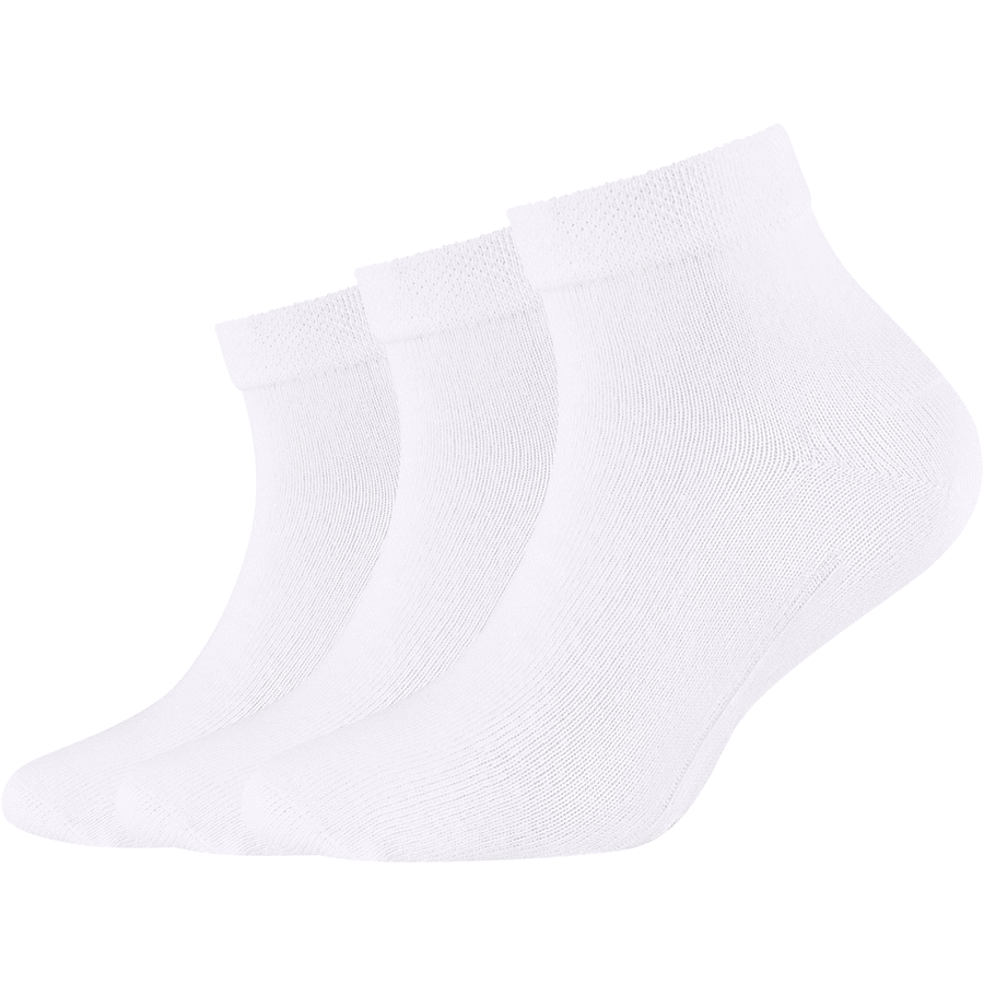 Camano Socks Quarter 3-Pack bianco organico cotton YN8087
