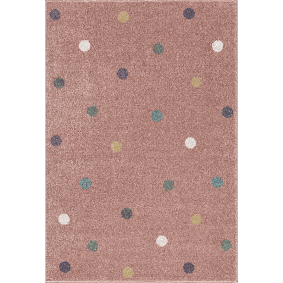 LIVONE Happy Rugs Wheel barnmatta rosa/multi