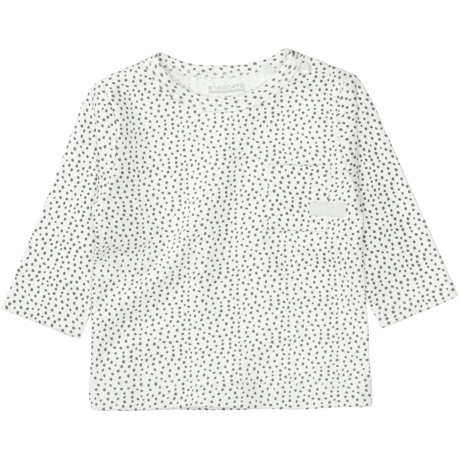 STACCATO  Chemise off white à motifs