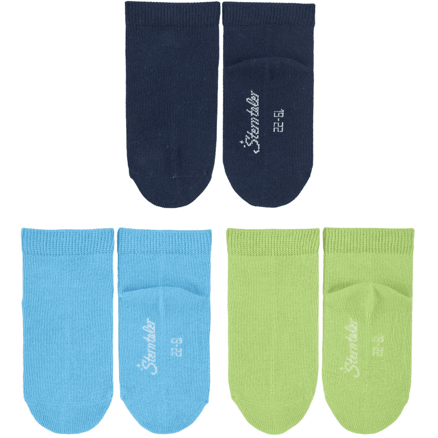 Sterntaler Sneaker Sokken 3-Pack Uni marine 