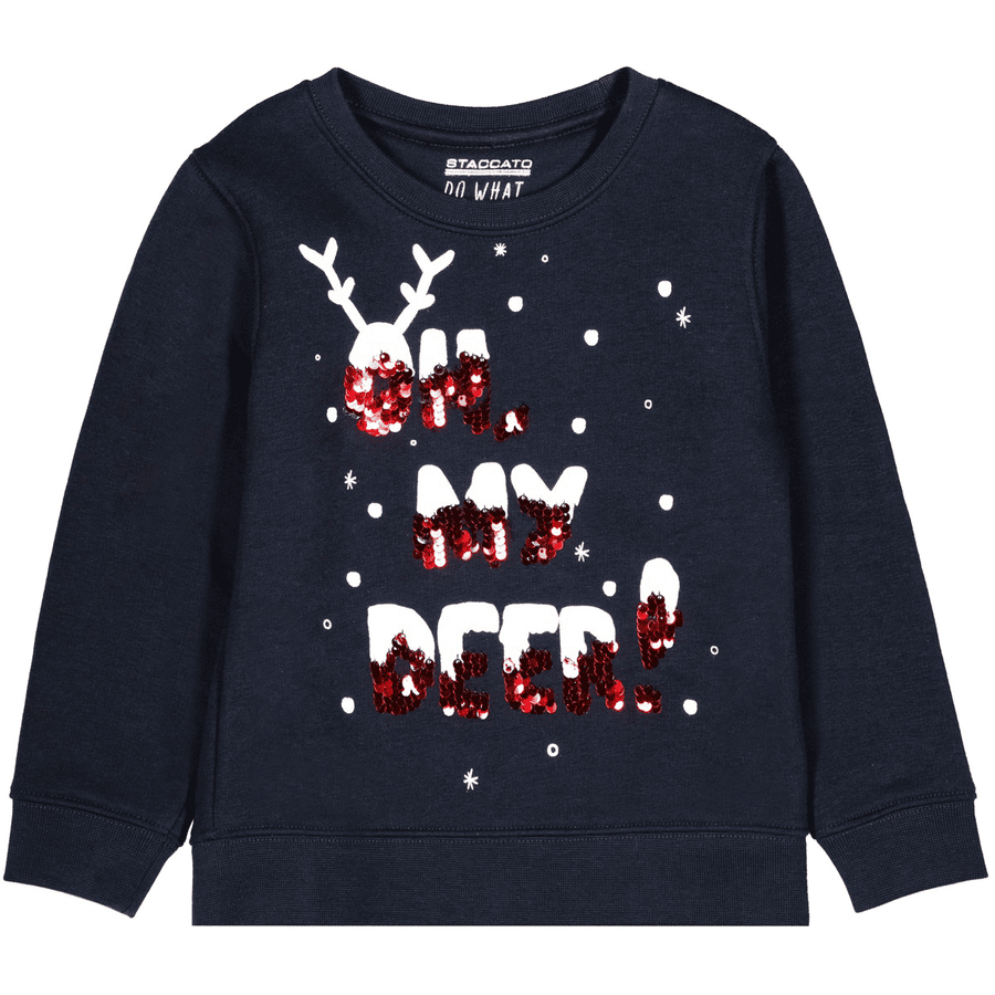 STACCATO Sweatshirt för flickor nattblått 