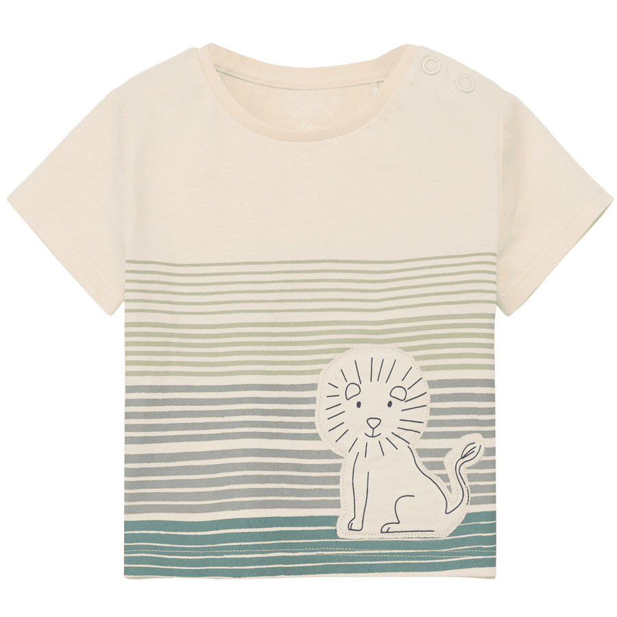 s. Olive r T-shirt lion beżowy