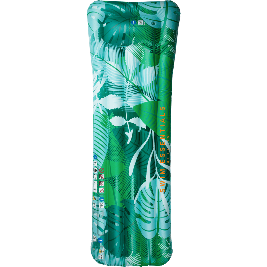 Swim Essential s Luxusní vodní postel Green Tropical Leaves 