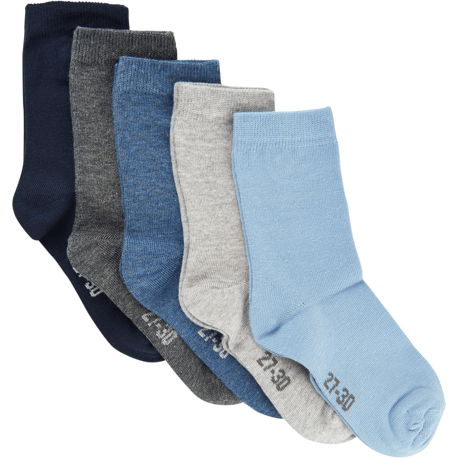 Minymo Lot de 5 chaussettes Dark Navy