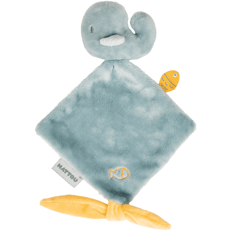 Nattou Romeo, Jules &amp; Sally Mini Cuddle Shawl Whale