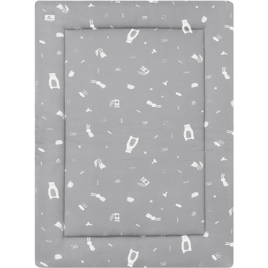 kindsgard Manta de gateo, suave 80 x 100 cm gris