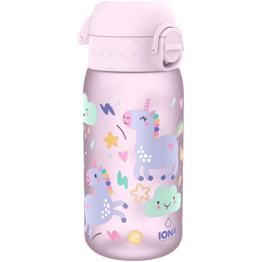 ion8 Bottiglia per bevande per bambini a prova di perdite 350 m Unicorni / viola