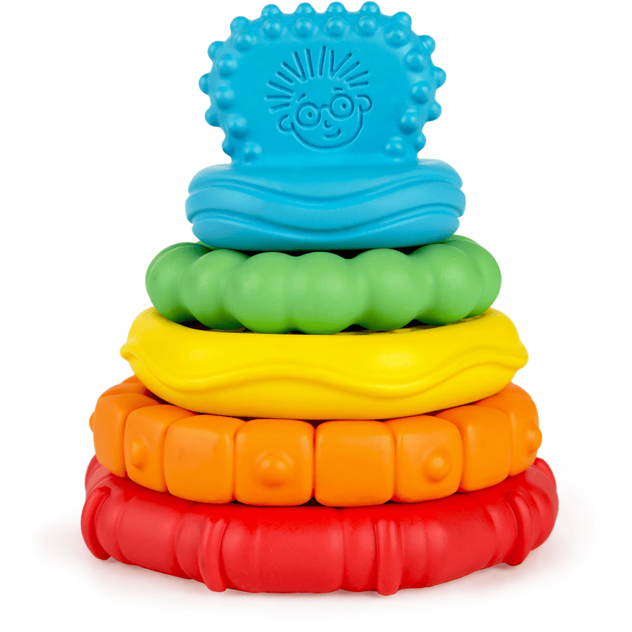 Baby Einstein Stack &amp; Teethe ™ leksaksset med bitringar med flera texturer