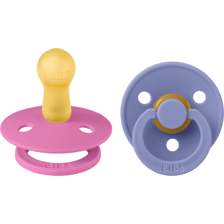 BIBS® Soother Colour Bubble tyggegummi/Peri 6-18 måneder, 2 stk.