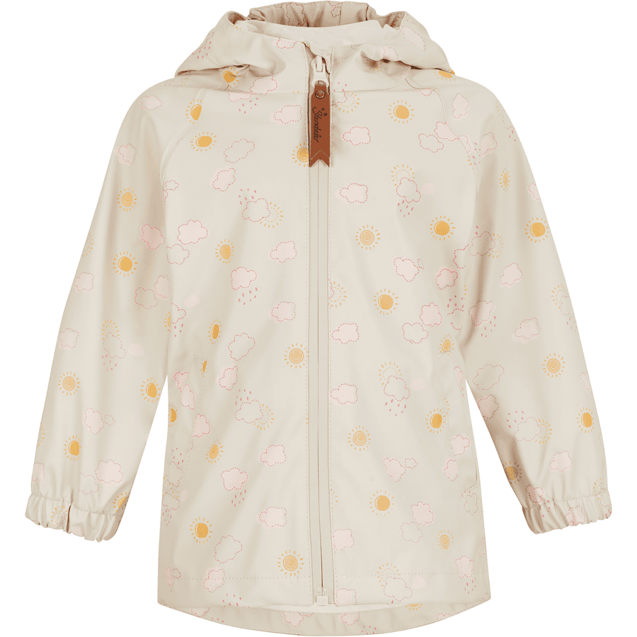 Sterntaler Regenjacke ungefüttert Wolken beige 