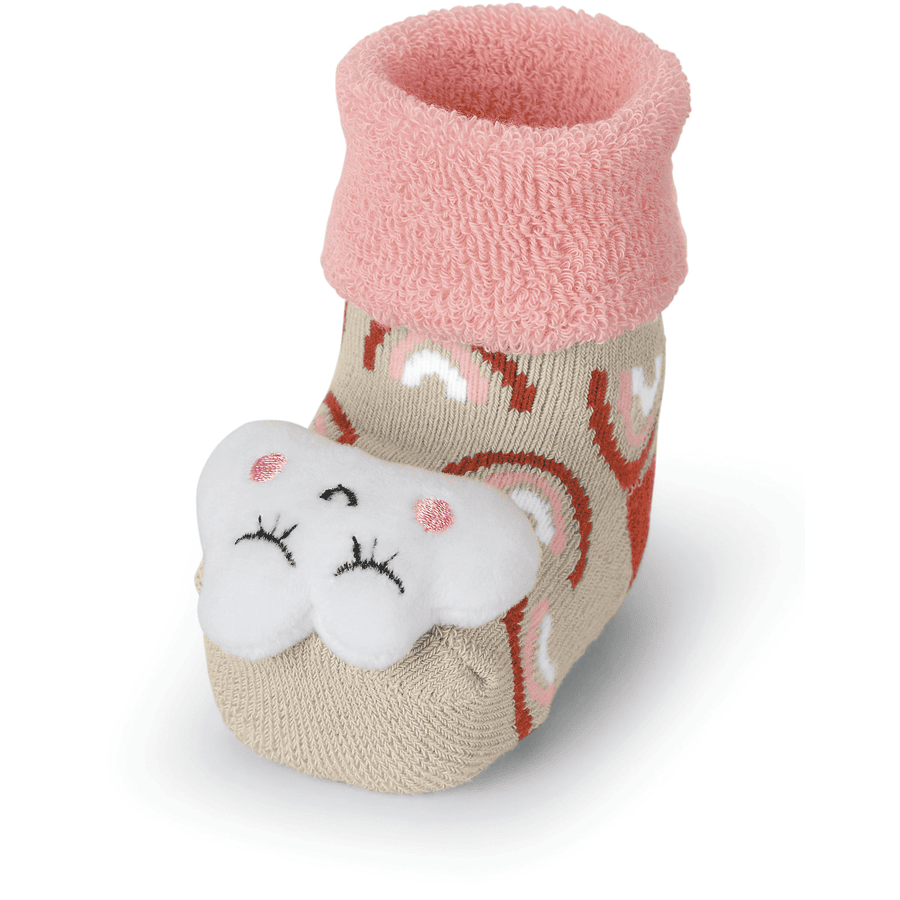 Sterntaler Baby Rattle Socks Rainbow beige