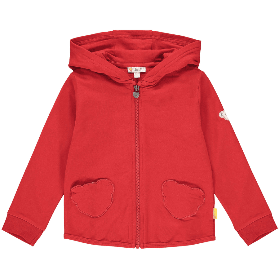 Steiff Sweatjacke, tango red