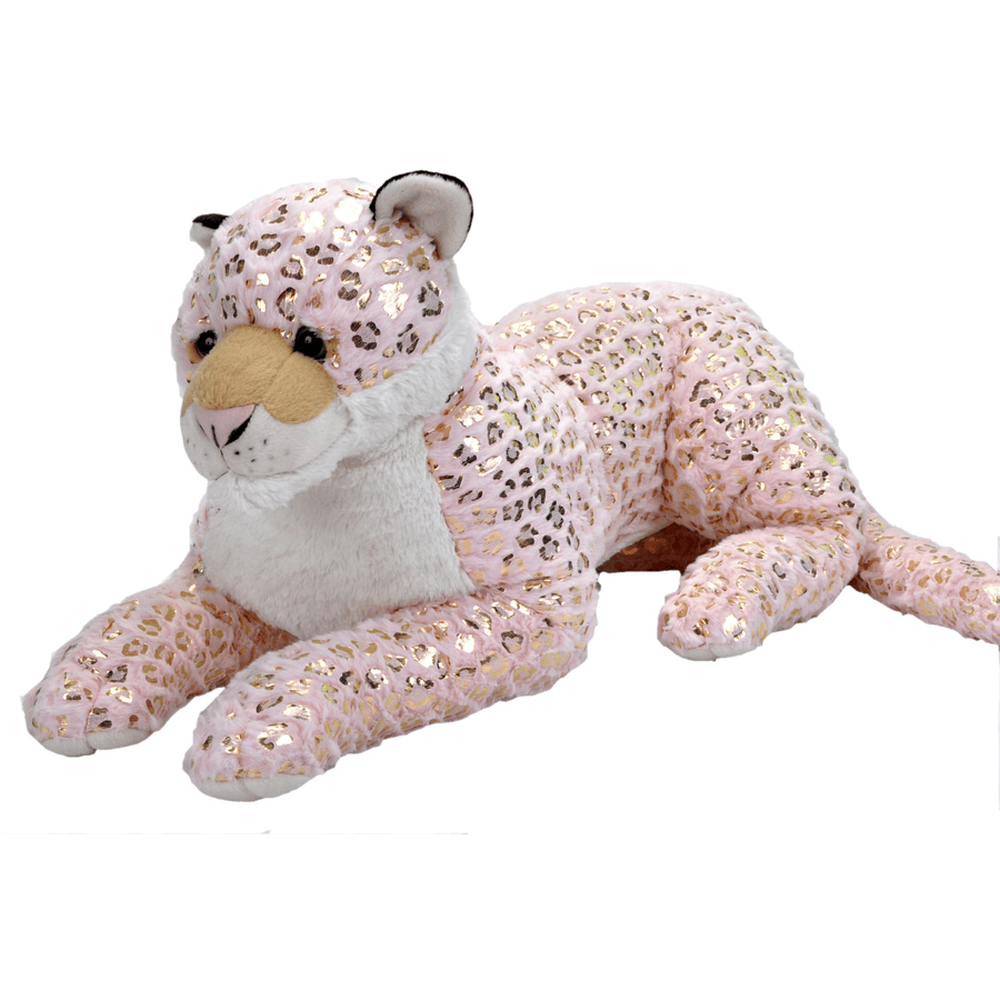 Wild Republic Kuscheltier Cuddlekins Jumbo Schneeleopard pink

