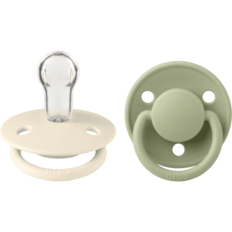BIBS® Schnuller De Lux Ivory / Sage 036 Monate, 2 Stk. babymarkt.de