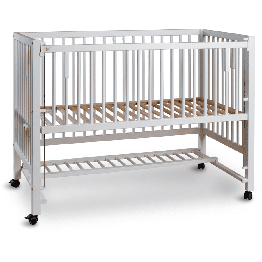 tiSsi ® XXL Co-sleeper en ledikant Hajo 60 x 120 cm wit