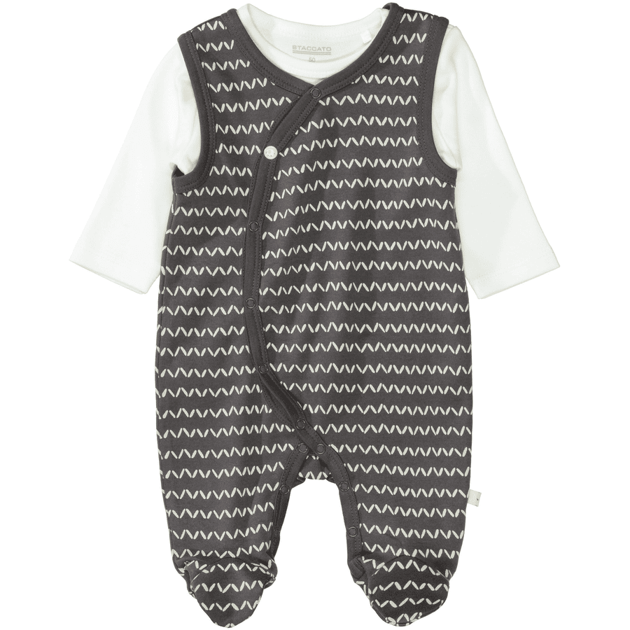 STACCATO  Romper+tröja washed antracit mönstrad