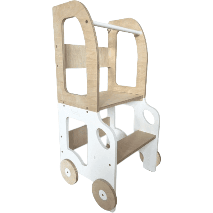 Family-SCL Learning Tower Car hvid/natur