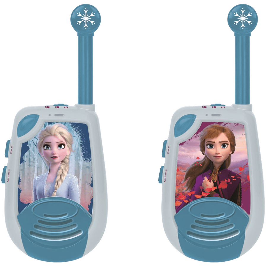 LEXIBOOK Disney The Ice Queen två walkie-talkies upp till två kilometer med bältesklämma
