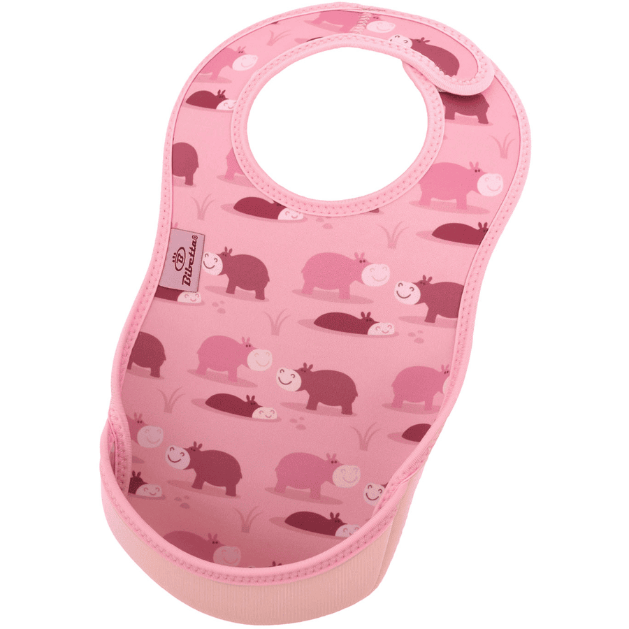 Bibetta Bavoir enfant scratch UltraBib® néoprène hippopotame