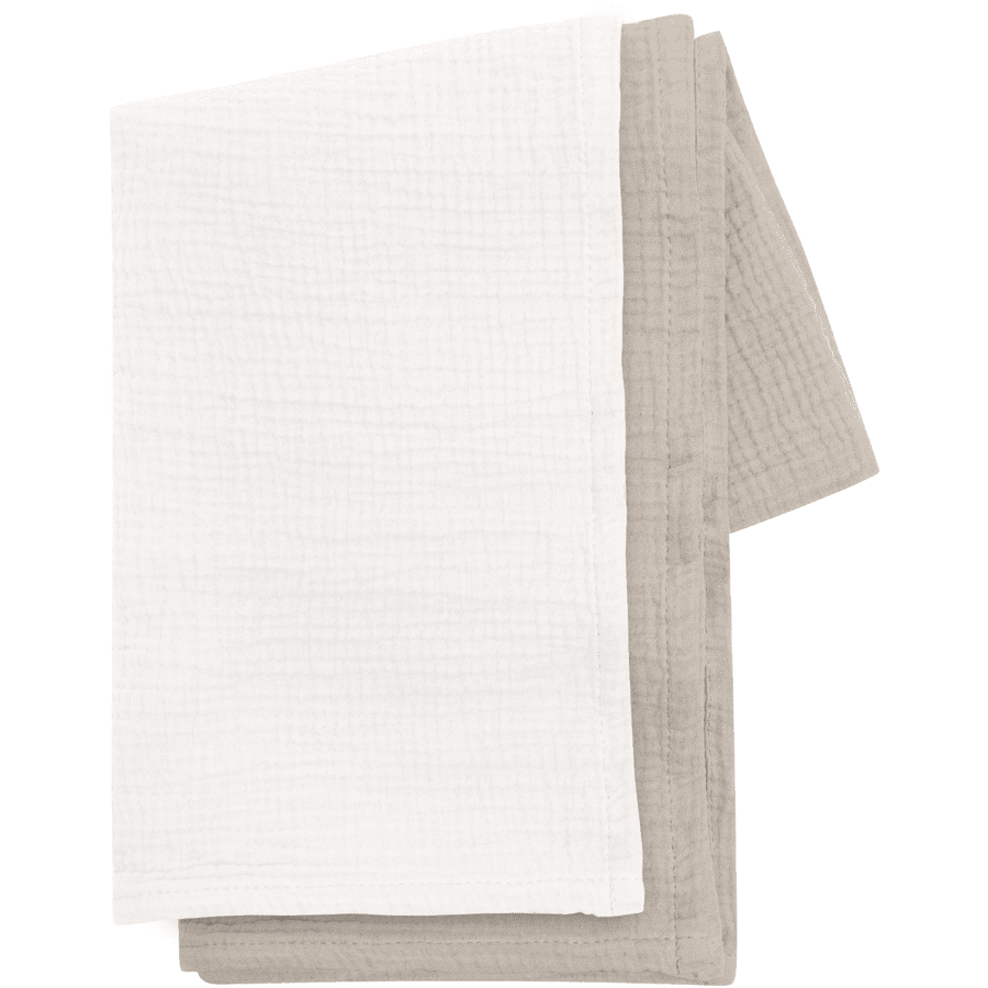 kindsgard himsky coperta di mussola 2 pezzi crema/beige