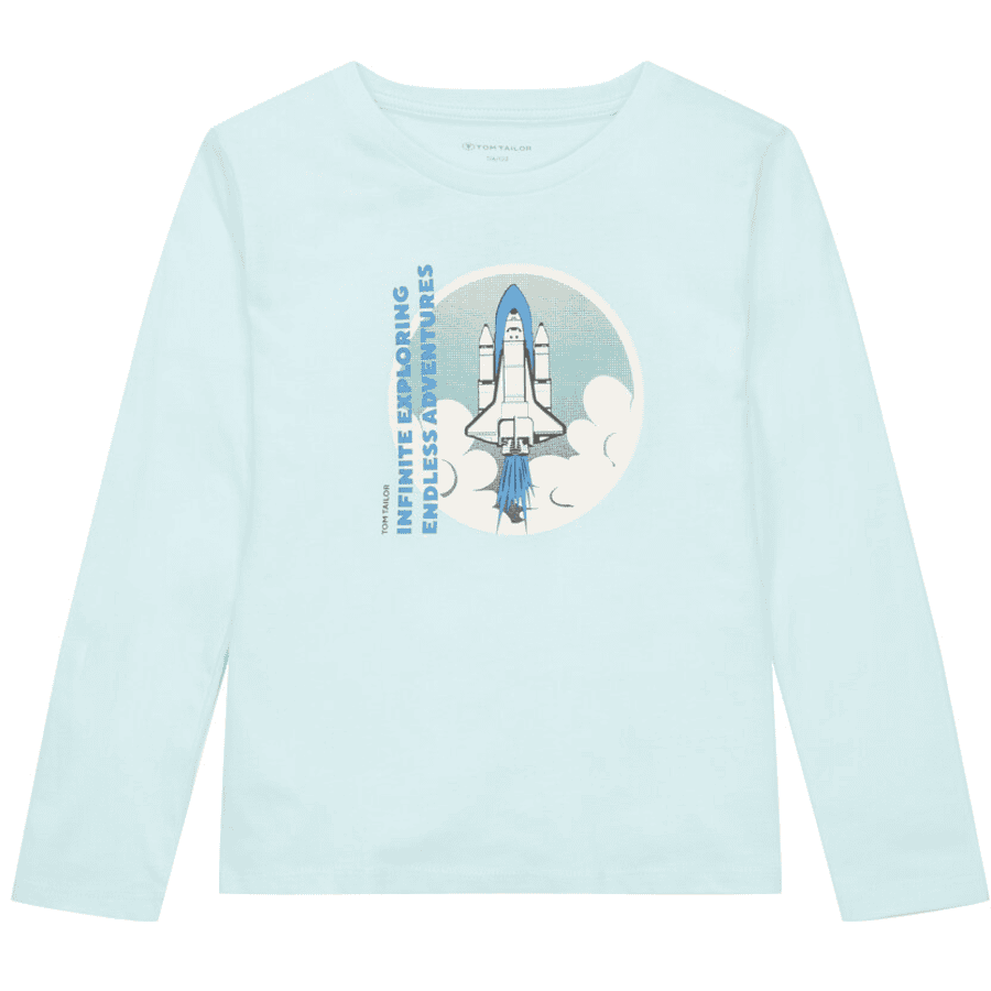 TOM TAILOR T-shirt à manches longues Light Water Blue