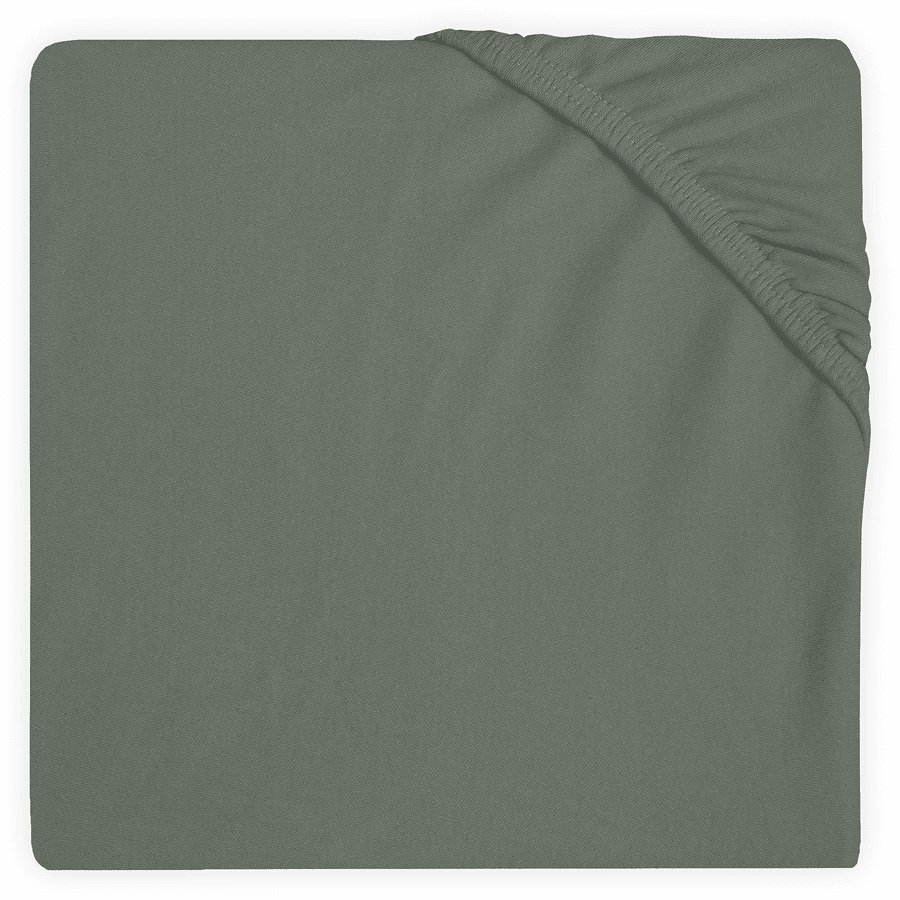 jollein Spannbettlaken Jersey ash green 40 x 80 / 90 cm