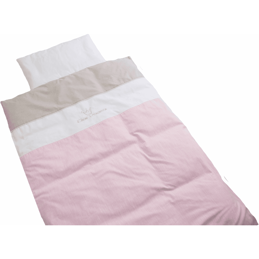 Be Be 's Collection Sengetøy Lille prinsesse rosa 100 x 135 cm 