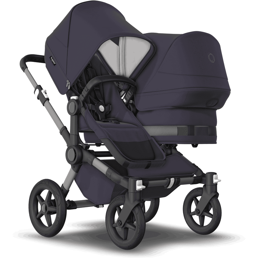 bugaboo Poussette duo combinée 2en1 Donkey 5 Duo complète Graphite/Dark Navy