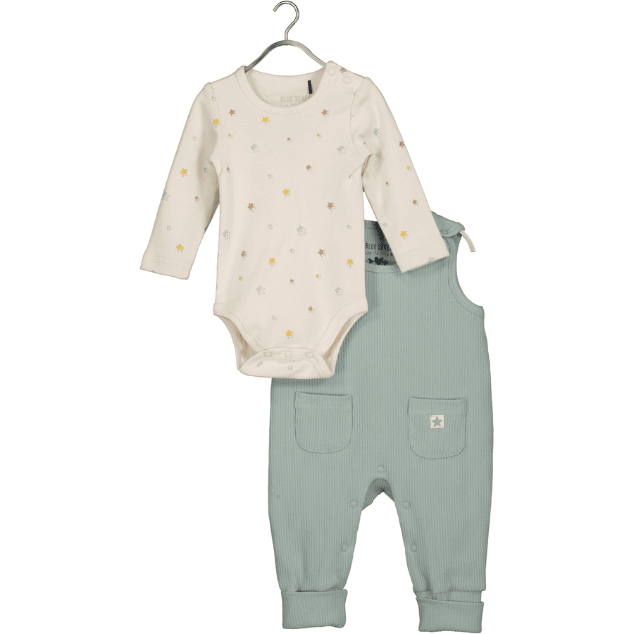 BLUE SEVEN Baby Set Body + Strampler Gletscher