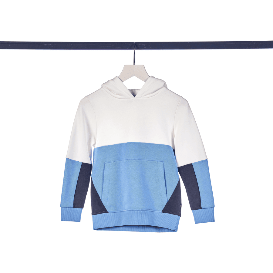 TOM TAILOR Mikina color bloked hoody light blue